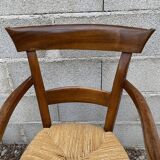 Straw armchair 19th