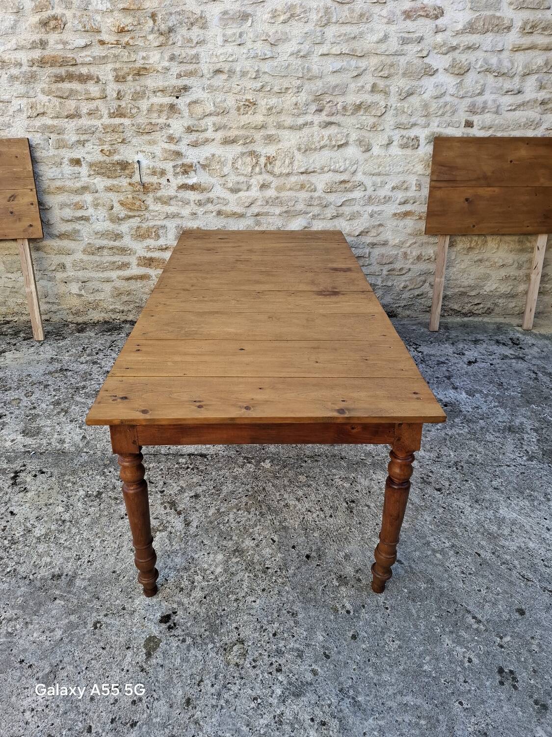 Extendable farmhouse table 285 x 86