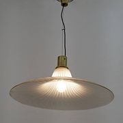 Suspension italienne en verre de Murano à bulles, style moderne du milieu du siècle, années 1970