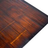 Large bamboo & wengé coffee table by Axel Vervoordt, 1980s