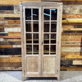 Aero-sanded oak library - 1940s