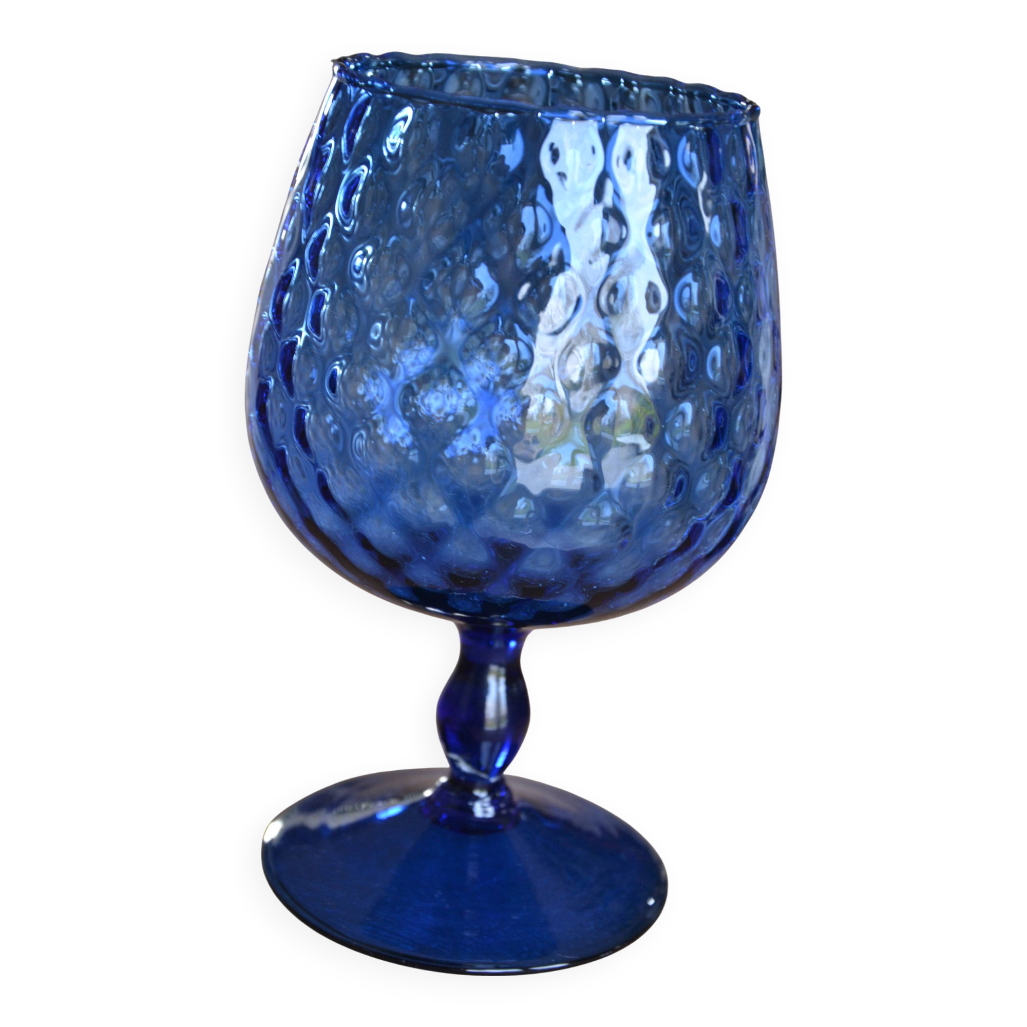 Vintage Empoli Glass Vase Cup