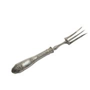Fourchette à rôtir en argent classique, France, années 1880
