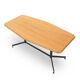 Table with a wooden top and metal frame, 1950s.