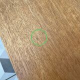 Spindle-legged bedside table from the 60s/70s.