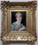 Tableau HSP circa 1900 Portrait Art Nouveau "Woman with the Letter" + frame