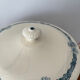 Blue ironstone soup tureen Longchamp model Denise