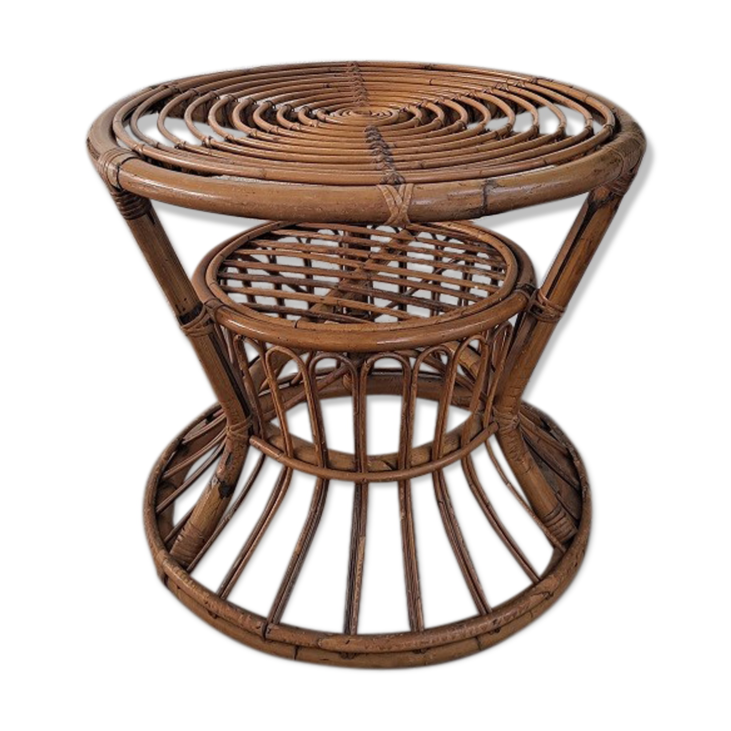 Mid Century Italian Bamboo Design Table