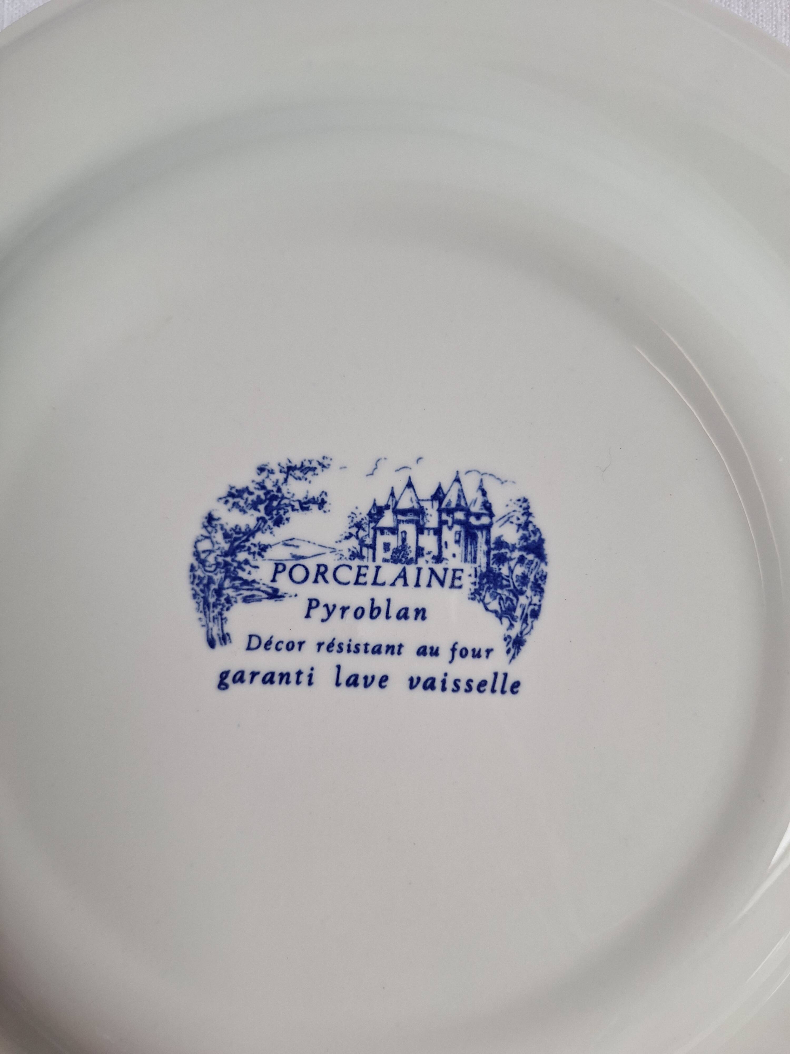 Vintage blue dinner plates