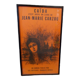 Carzou Manosque Caïda framed novel poster