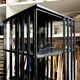 Napoleon III rotating bookcase in black wood