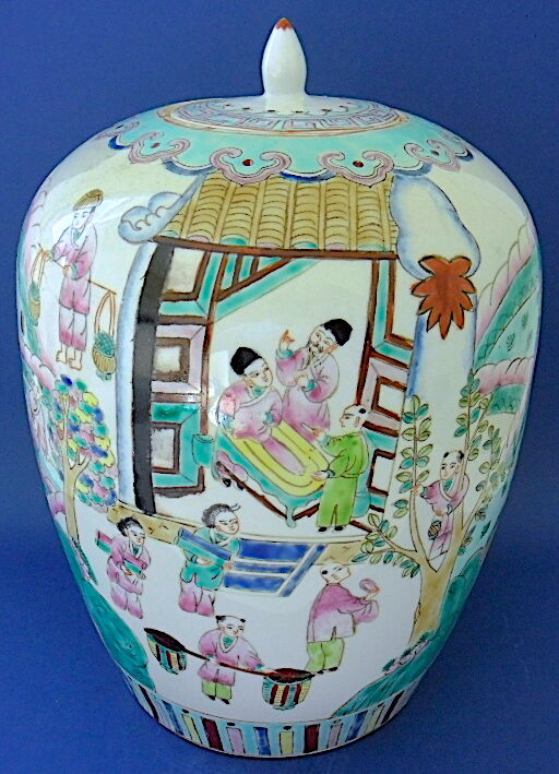Porcelain tea jar from China