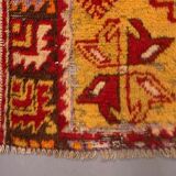 Turkish oushak rug 140x77 cm vintage carpet