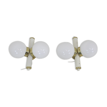 Lot de 2 appliques murales par Instala Jilove, 1970's