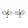 Set of 2 wall lamps by Instala Jilove, 1970’s