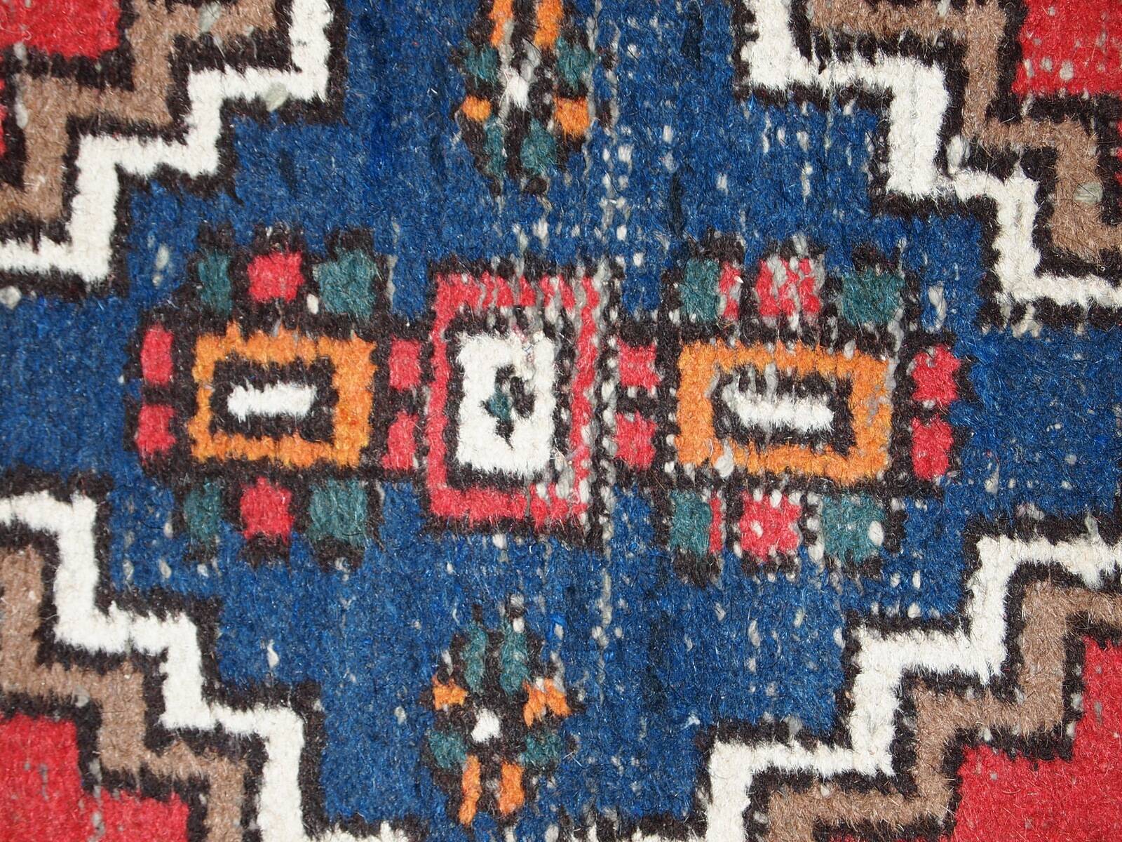 Tapis Vintage Hamadan en Laine, Années 1970, Élégance Traditionnelle