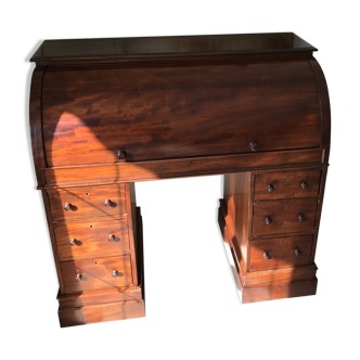 Mahogany cylindrical desk