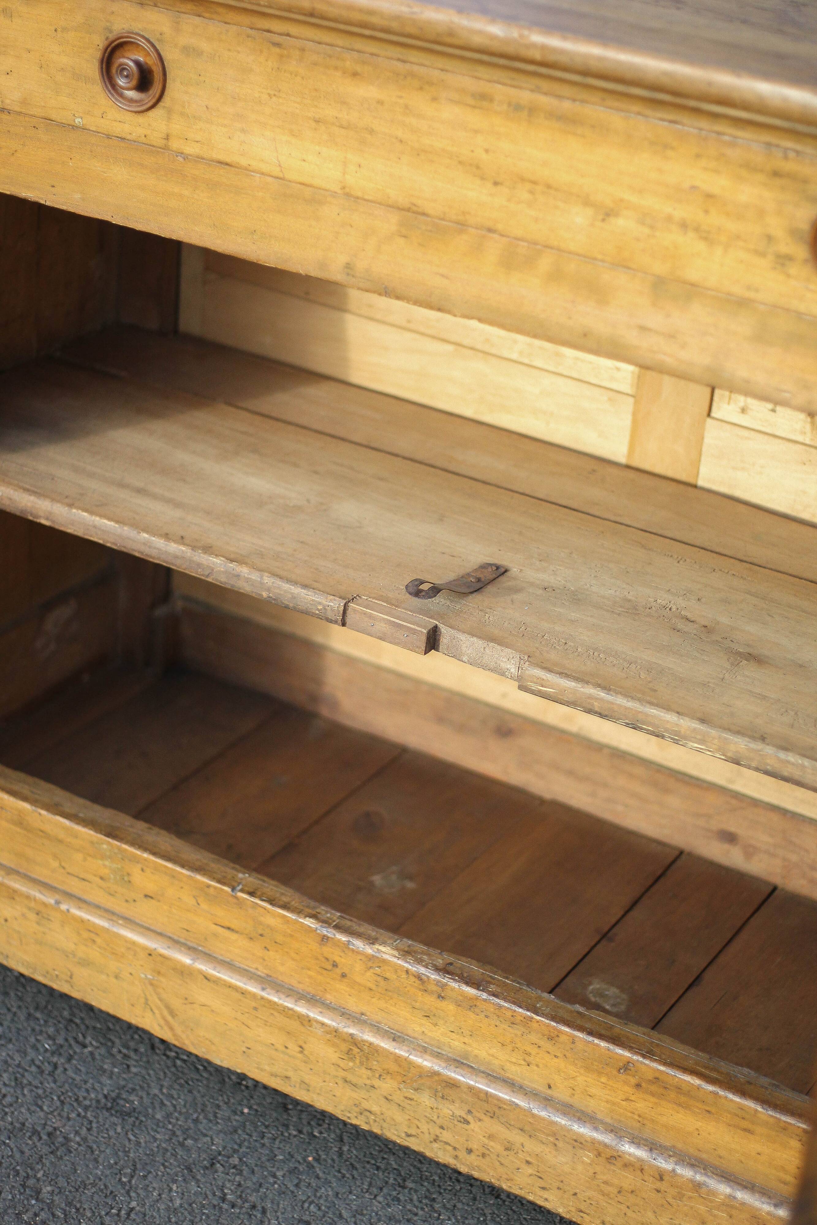 Low wooden sideboard, chest, storage unit, interior decoration Measurement: Length 140 cm. Height