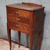 Louis XV style mahogany bedside table, circa 1900