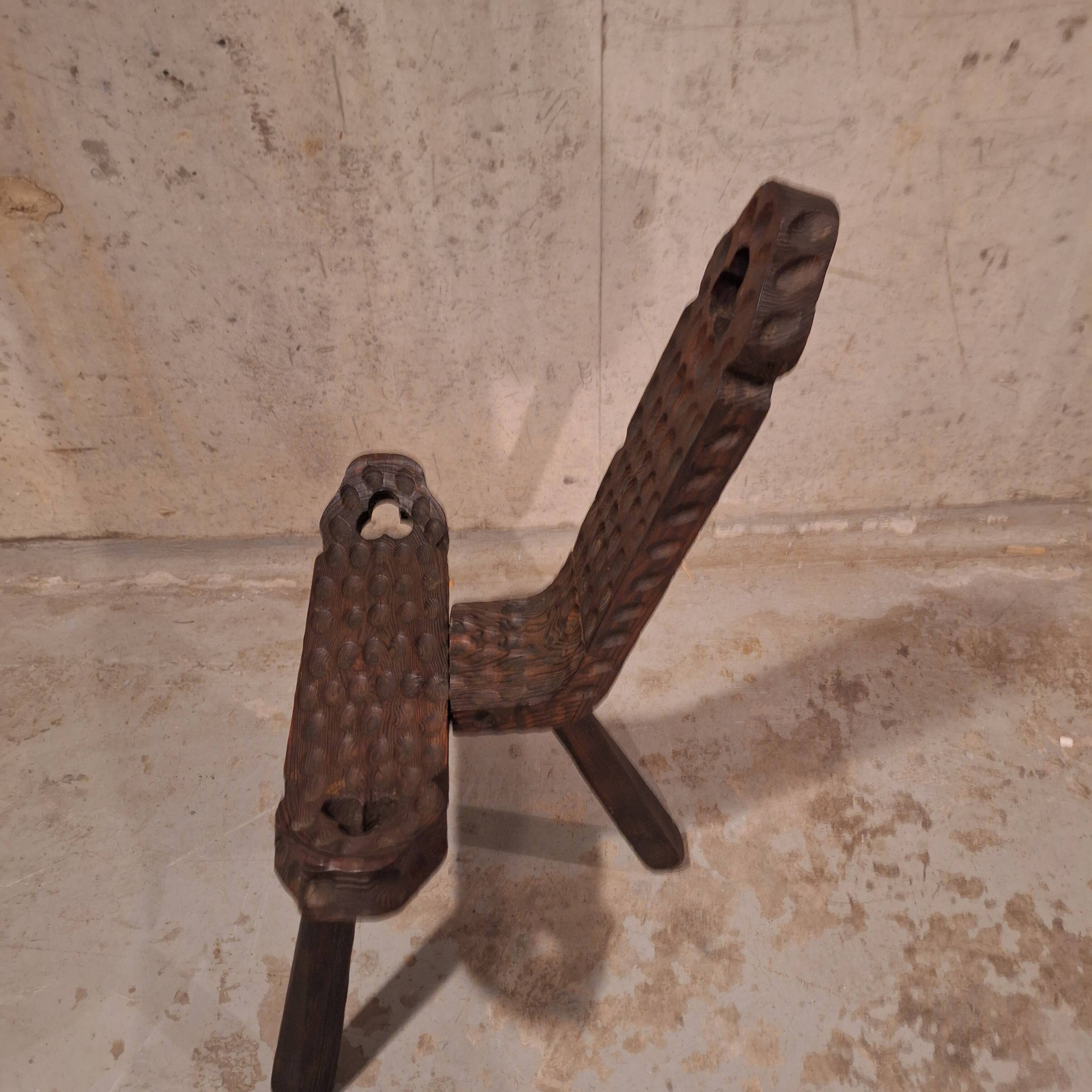 Brutalist stool chair