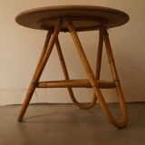 Coffee table rattan 1960