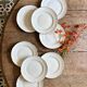 Set of 8 vintage dessert plates Moulin des Loups