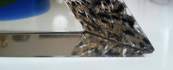 Vase Mandruzatto asymmetrical Murano Sommerso 70's