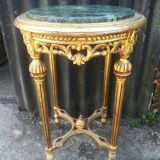 Louis XVI style harness in gilded wood and marble