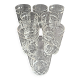 8 Baccarat Chauny tumbler glasses