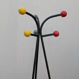 Vintage 1960s ball coat rack, Roger Féraud style