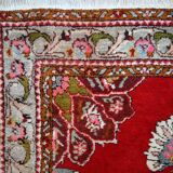 Tapis vintage turc oushak fait main 110cm x 340cm 1940s, 1c515