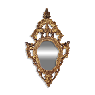 Miroir bois doré 56 x 32 cm