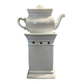 Tisanière en porcelaine blanche Paris complète