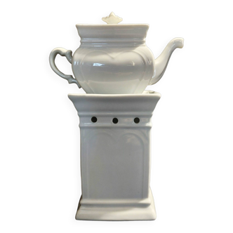 Complete Paris white porcelain teapot