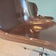 4 Vintage Space Age Chocolate Brown & Chrome Chairs 1970