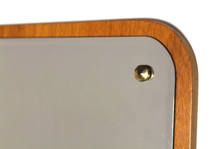 Sweden teak mirror, 67x38cm, 1960