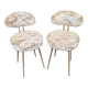 Pair of shaggy chairs 1970 Pelfran