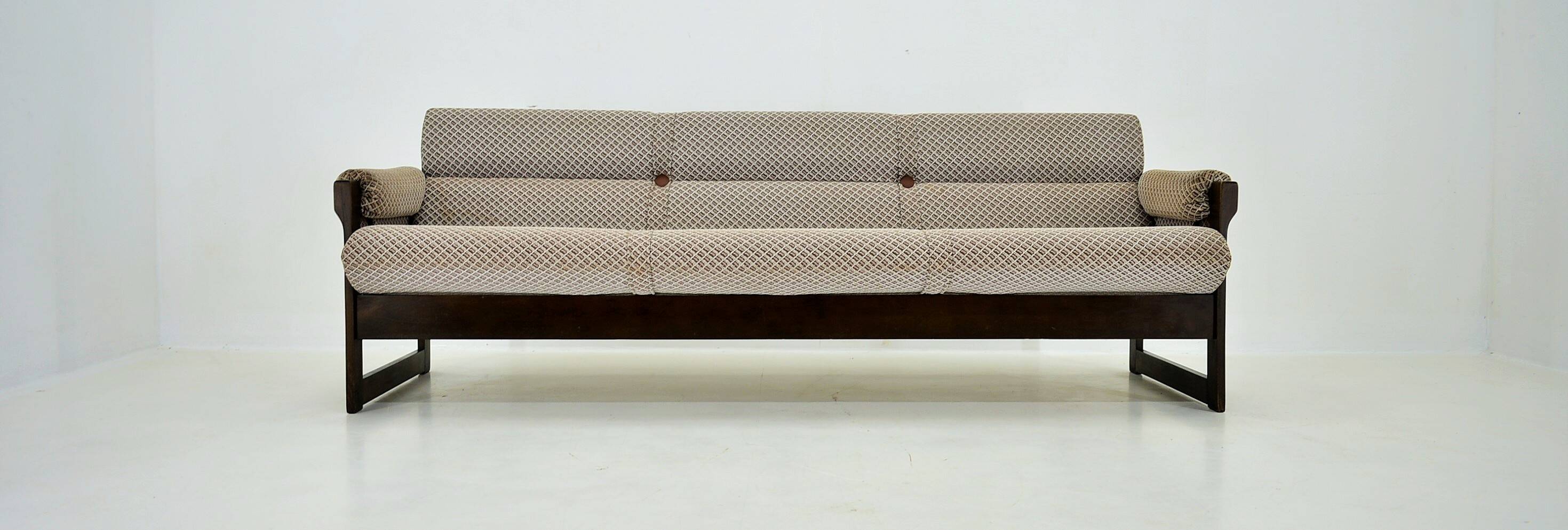 Midcentury Adjustable Sofa, Czechoslovakia,  1970s