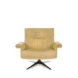 Fauteuil De Sede DS-35 en cuir crème, Suisse années 1970