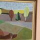Original Swedish Oil on Panel – “Trees and Fields” by Carl‑Einar Andersson (1925–1975) – 1959 – Vintage & Framed – 53 × 44.5cm (20.9"×17.5")