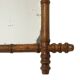 Antique Wooden Faux Bamboo Chinoiserie Mirror 44x39cm