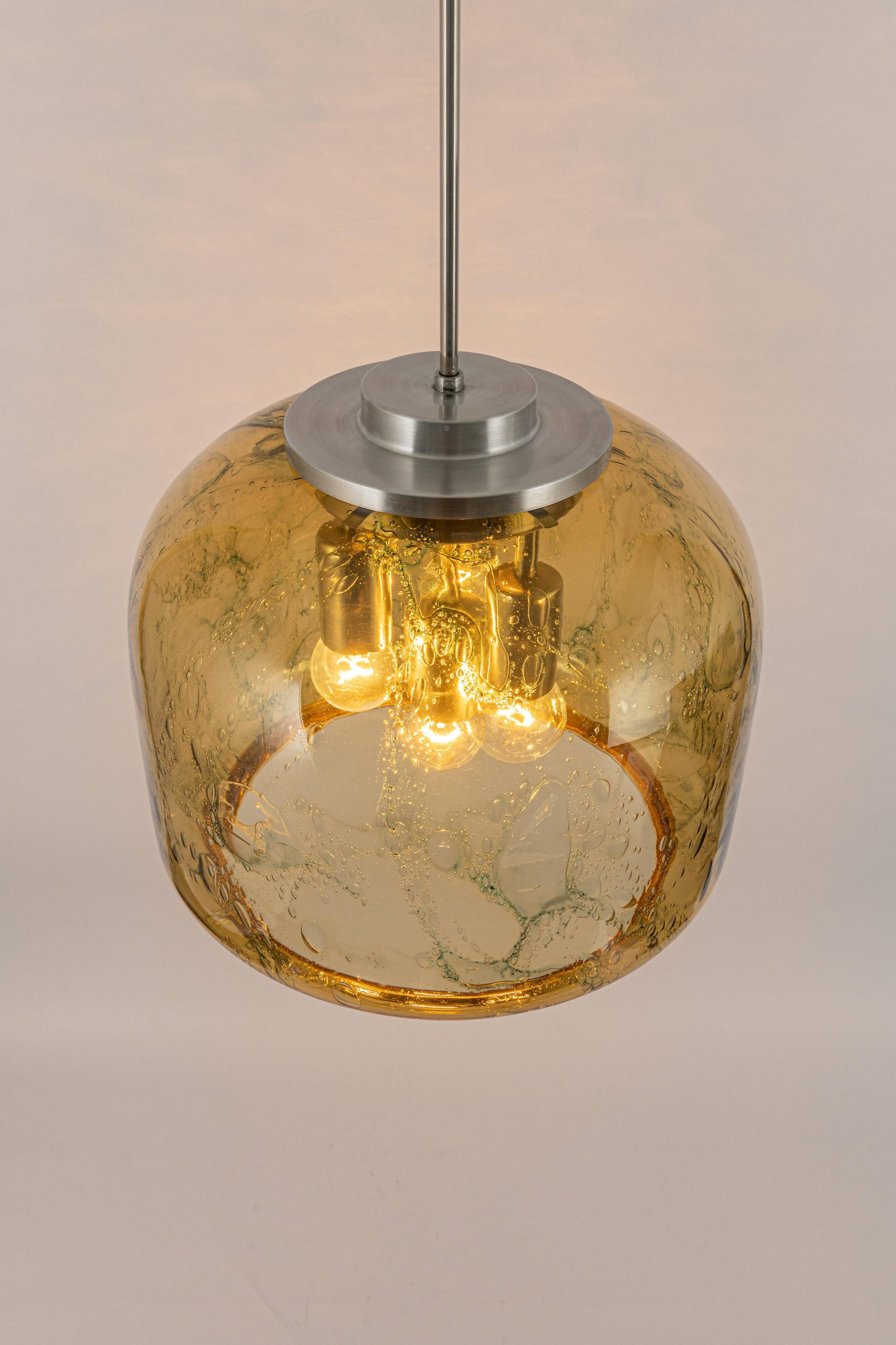 Large Murano pendant lamp by Doria, Germany, 1970s.