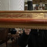 Louis Philippe period mirror with original gold leaf