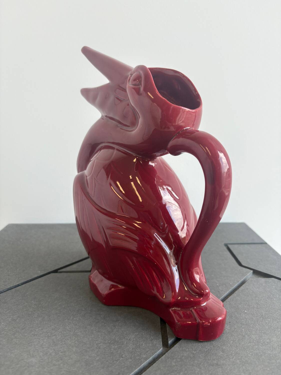 Poët Laval ceramic zoomorphic pelican pitcher