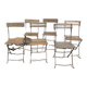 Set of folding garden chairs