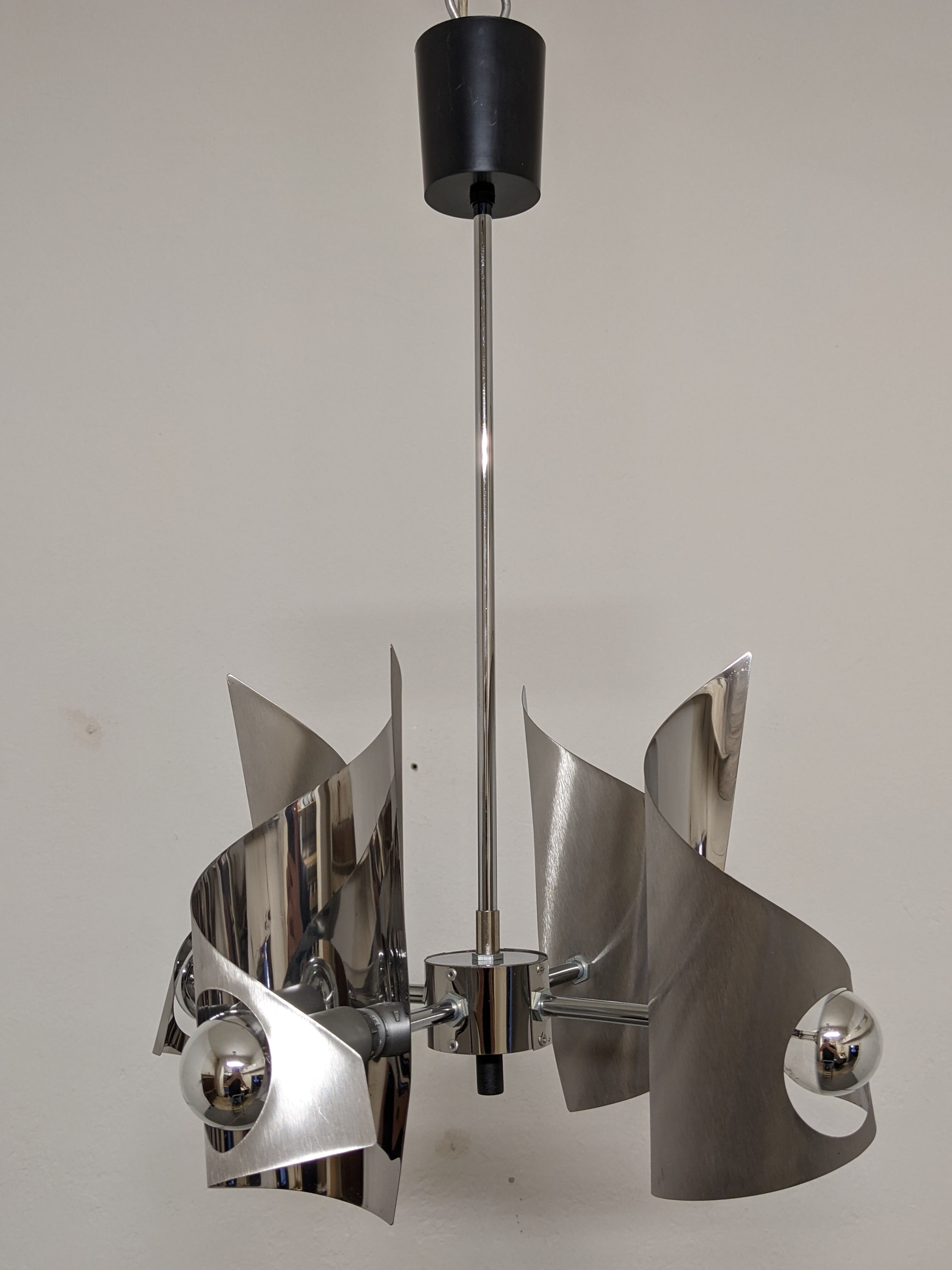 4-burner space age chandelier from the 60s/70s