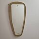 Miroir scandinave en formica et verre biseauté, 1950,60