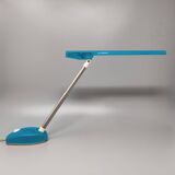 1990s Gorgeous Blue Table Lamp "Microlight" by Ernesto Gismondi for Artemide. Made in Italy