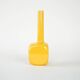 Yellow ceramic vase, Italian design, 1970s, made in Italy