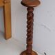 Saddle, pedestal, turned wooden column